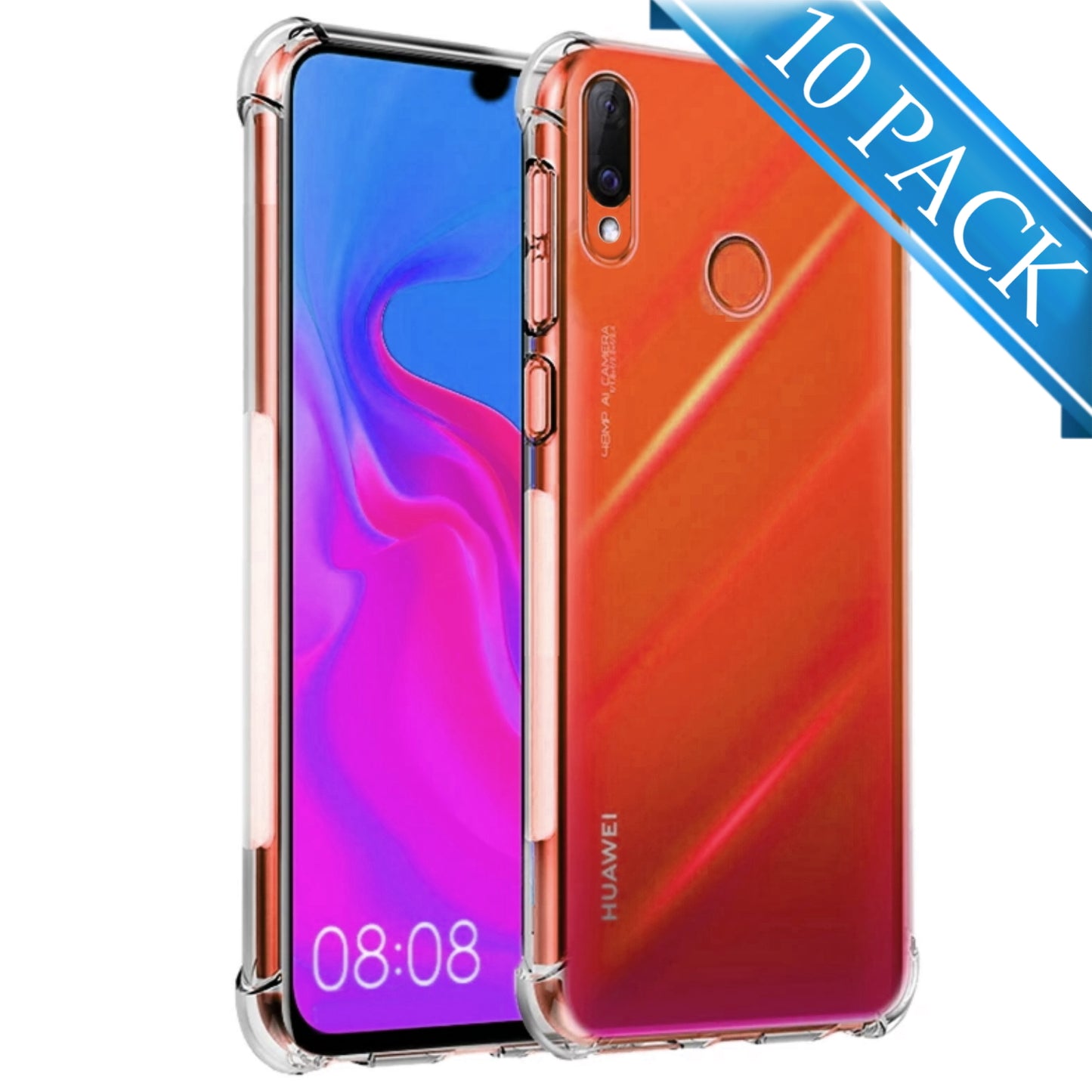 Clear Gel Case for Huawei Models (10 Pack)