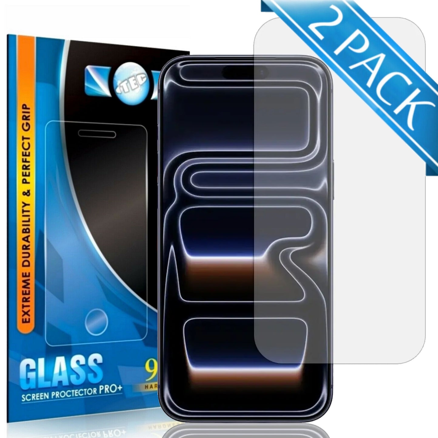 2 Pack - iTEC 2.5D Tempered Glass for All iPhone Models