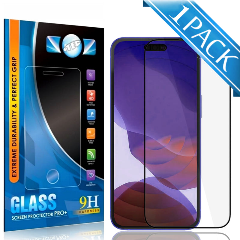 1 Pack - iTEC 9D Full Cover Tempered Glass for All iPhone Models