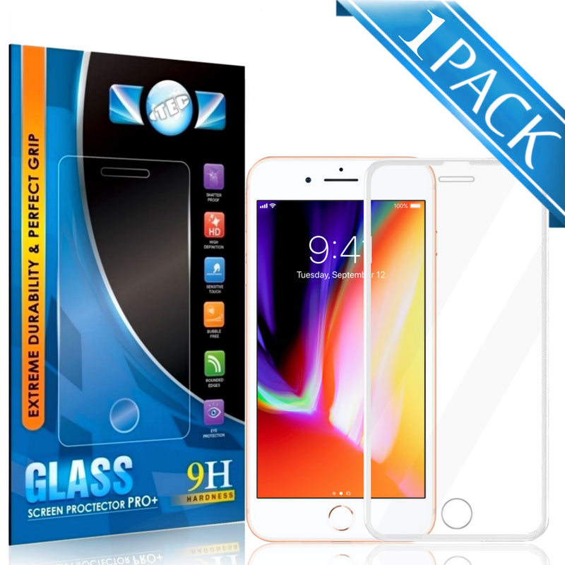 1 Pack - iTEC 9D Full Cover Tempered Glass for All iPhone Models